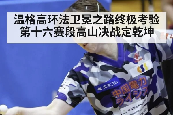 温格高环法卫冕之路终极考验 第十六赛段高山决战定乾坤